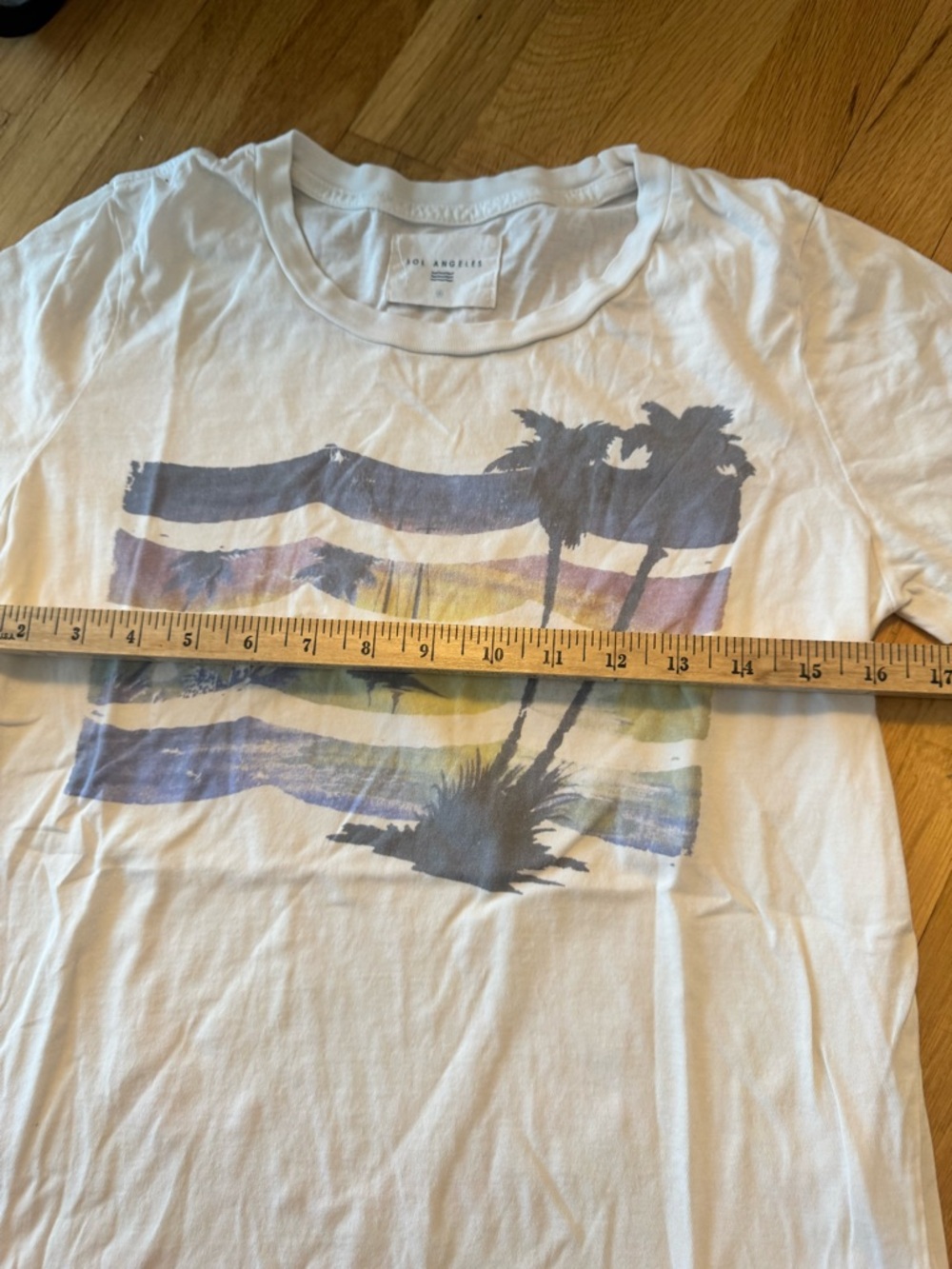 Sol Angeles White Short Sleeve Tee with Coastal Graphic - Picture 4 of 7